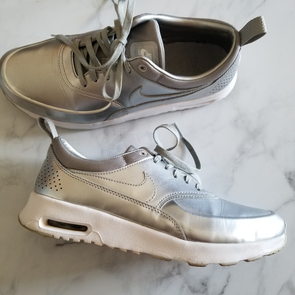 Silver Nike Sneakers